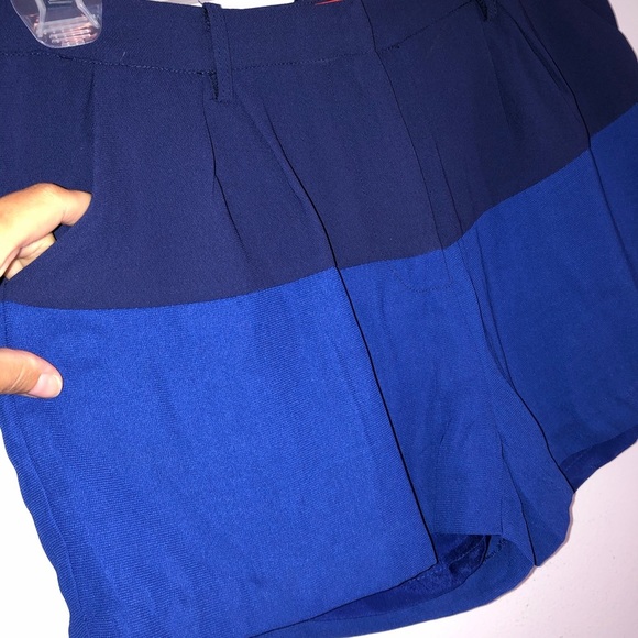 Cartonnier Anthropologie Color Block Blue Shorts - Picture 5 of 8